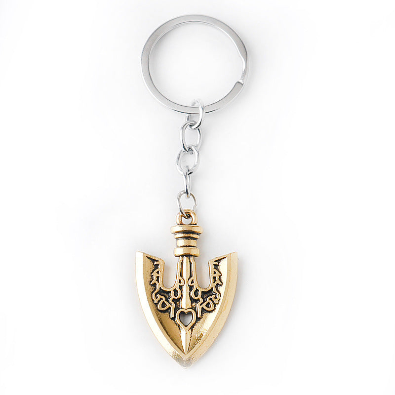 Wholesale Animation Surrounding Small Shovel Shovel Alloy Car Pendant Keychains